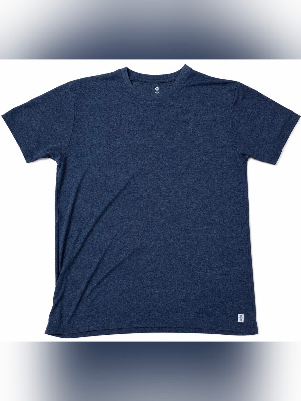 Men's Cariloha Heather Navy V-Neck Short Sleeve Tee